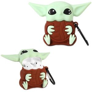 3D Yoda Soft Silicone Case/cover for AirPod Case
Green/Brown w key chain